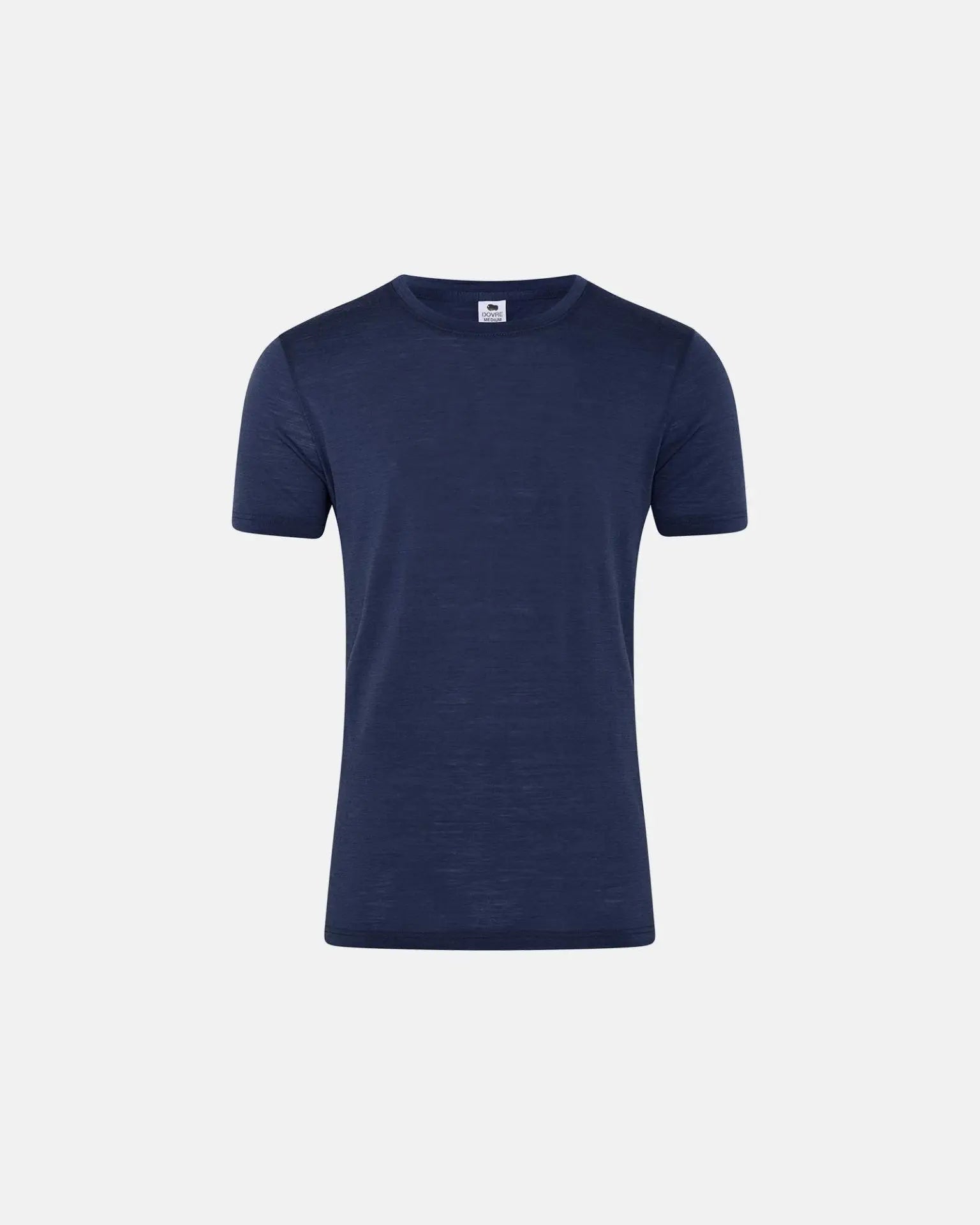 DOVRE Mens Wool Light T-Shirt 140g (Navy)
