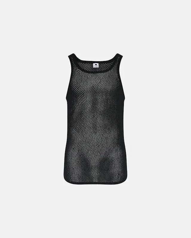 DOVRE wool mesh tank top (Black)