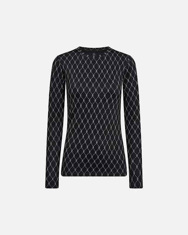 HYPETHEDETAiL printed blouse (Black)