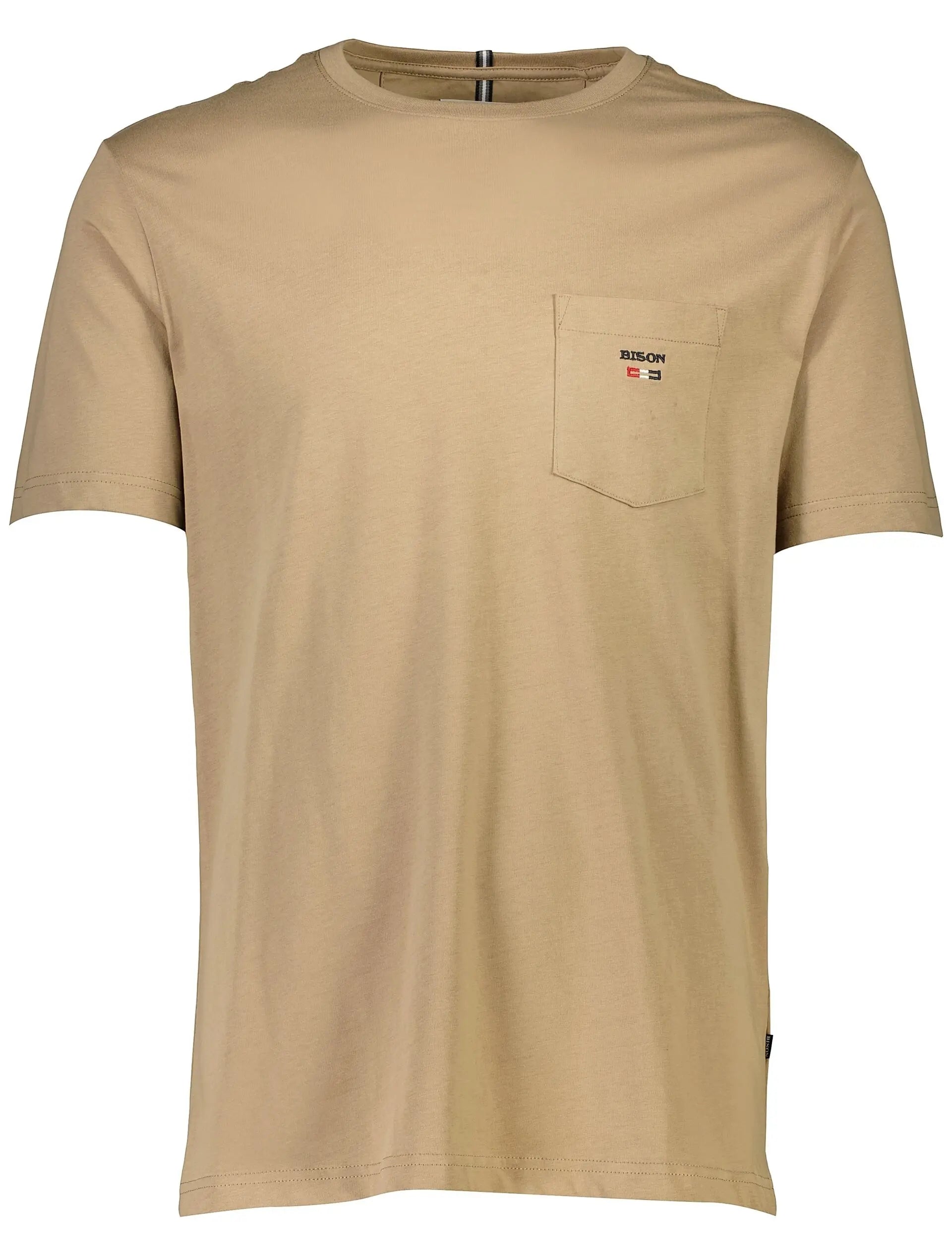 Bison - Logo o-neck tee (SAND 225)