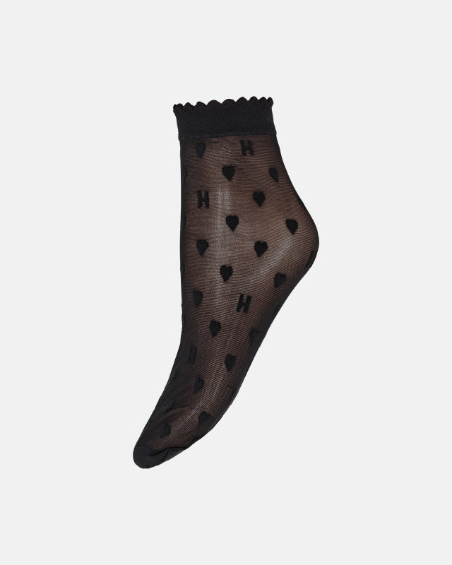 HYPETHEDETAiL socks hearts 20 d (Black )