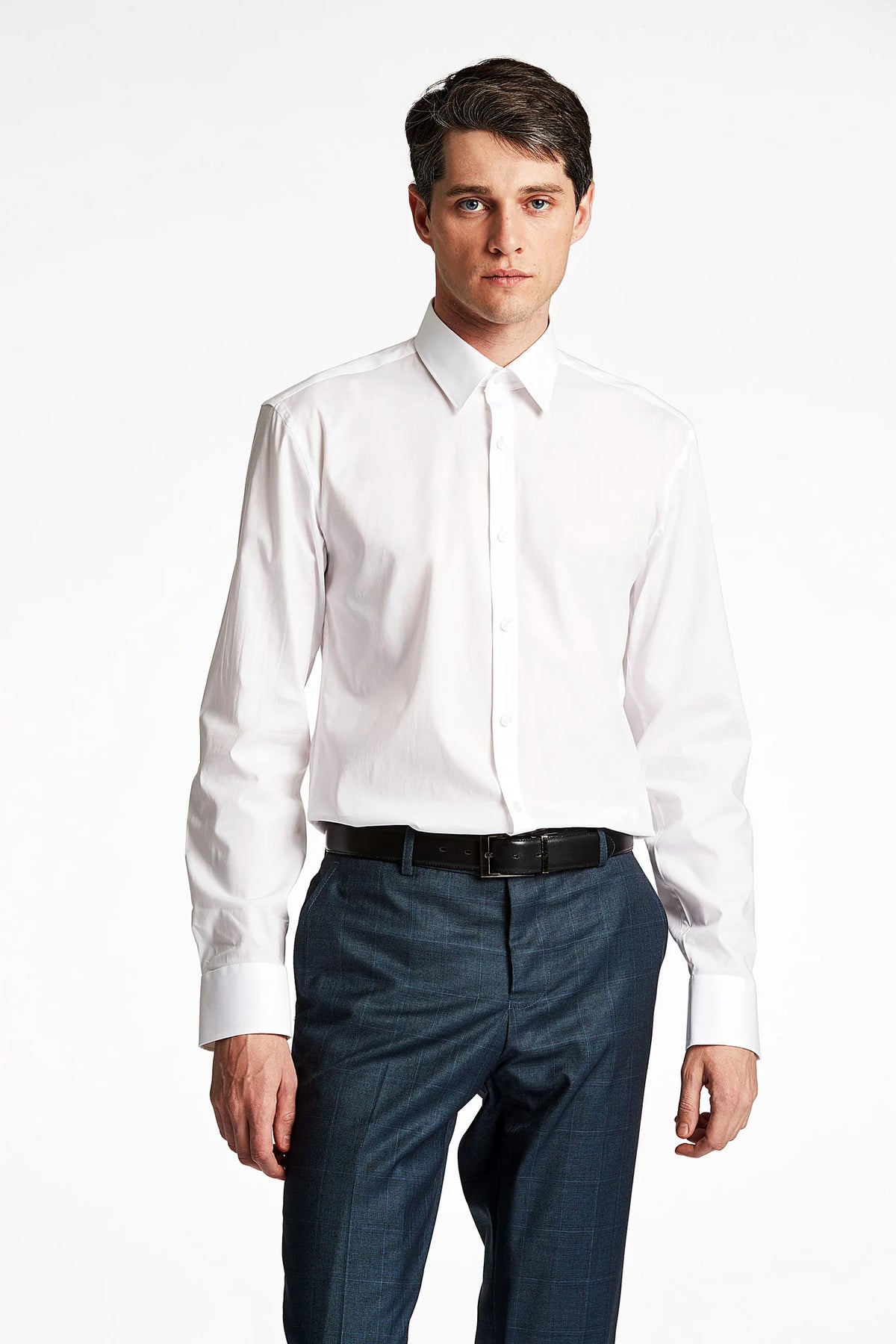 Lindbergh Men's stretch shirt L/S (White)