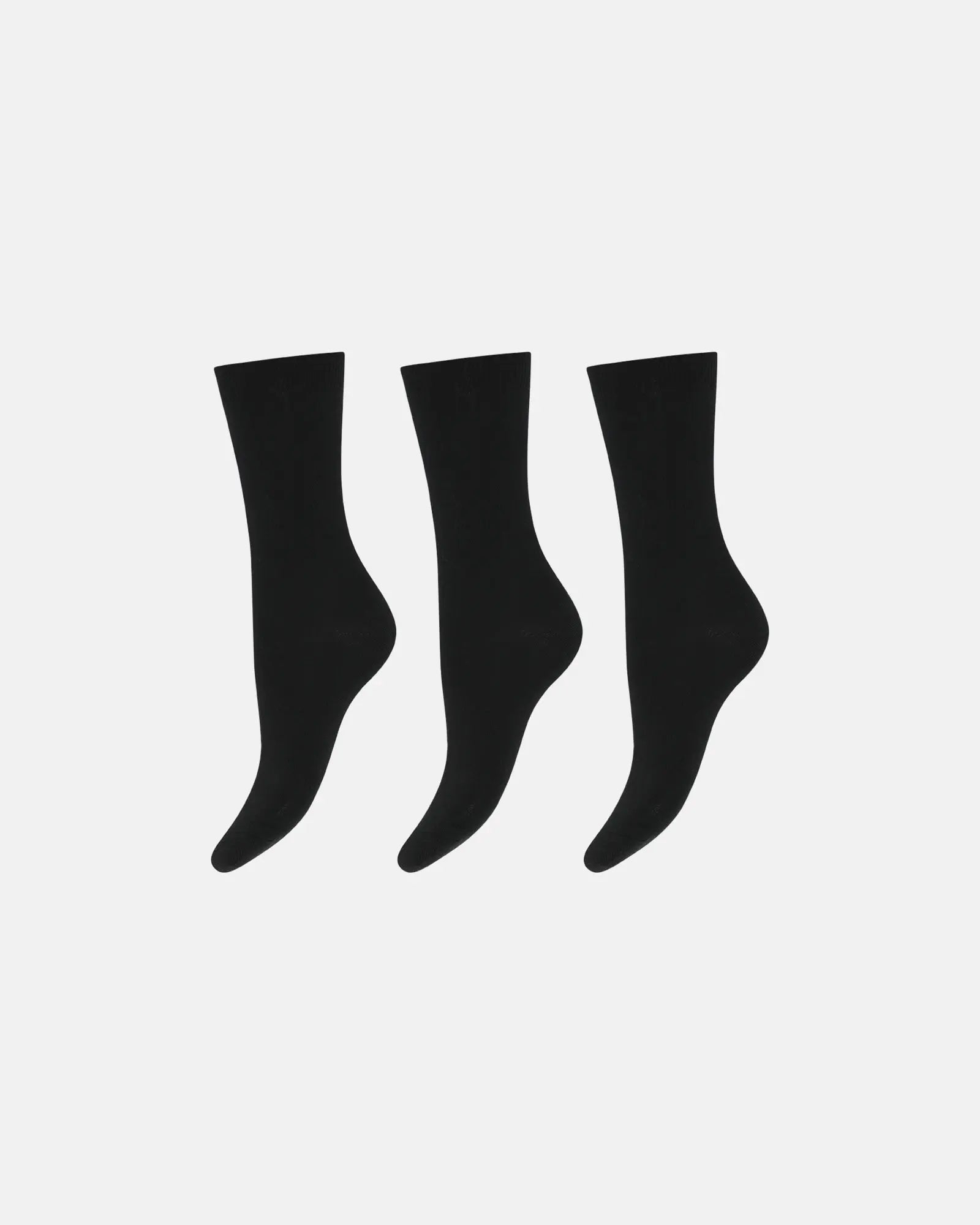 DECOY 3-pack ankle sock cotton (Black)