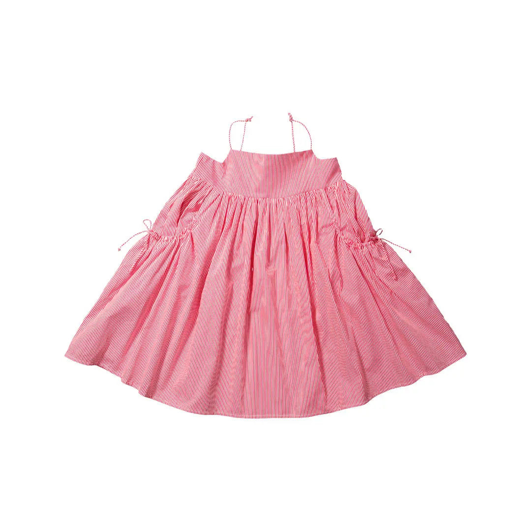 Dress No. 142-Red/Ivory