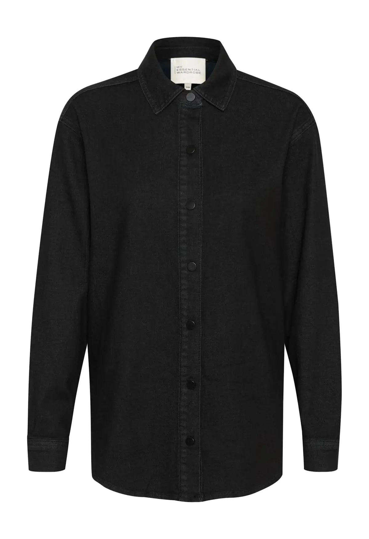 LaraMW 115 Boxy Shirt (Black Wash)