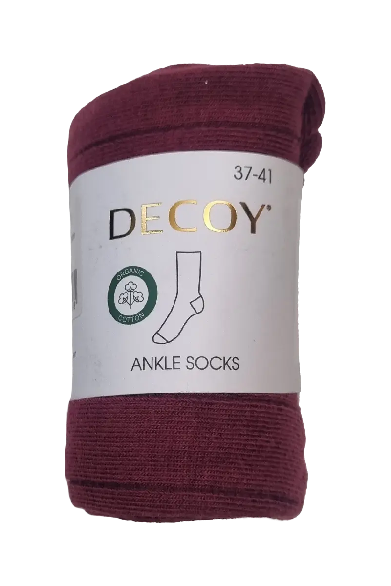 DECOY fineknit bómulasokkar