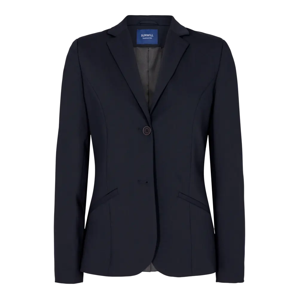 Women's Regular Fit Traveller Blazer (Dark Navy)