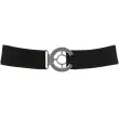 Belt with logo (Black/silver)