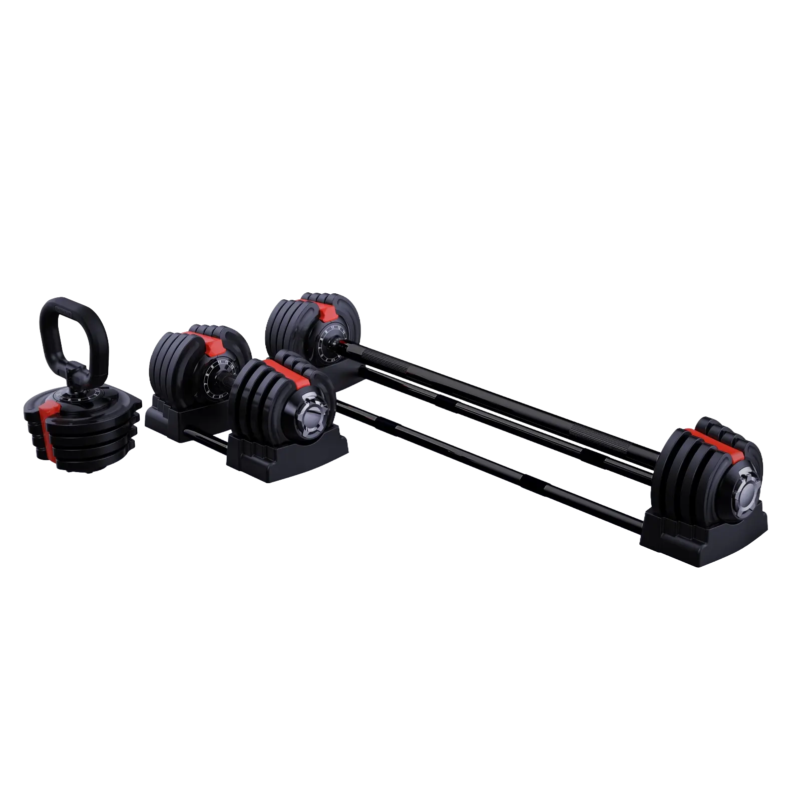 Æfingasett með stillanlegum lóðum