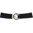 Belt with logo (Black/gold)
