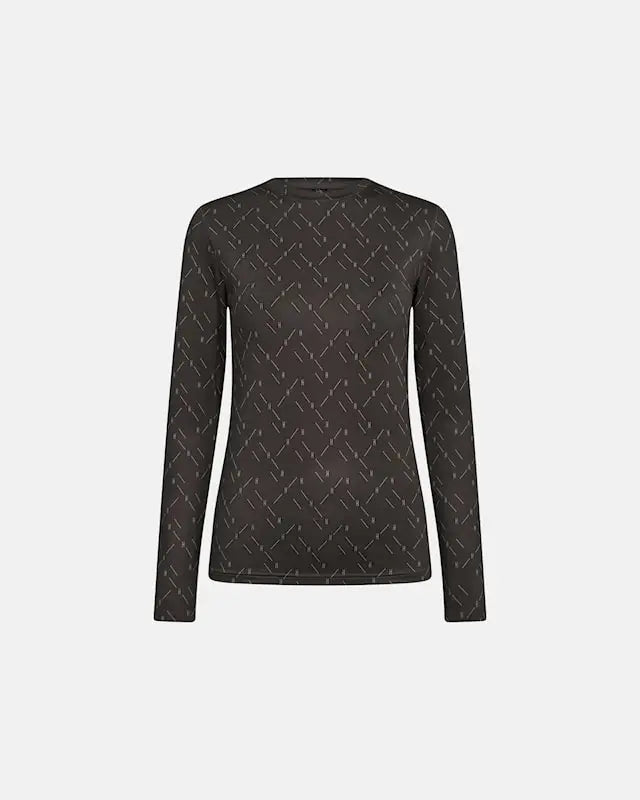 HYPETHEDETAiL printed blouse (Brown)