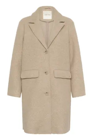 CRCazey Long Jacket-Cobblestone