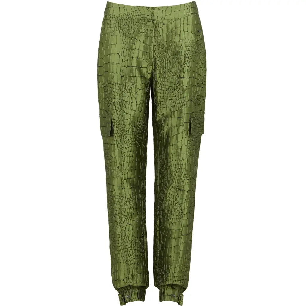 Jaquard Cargo Pants (Green)