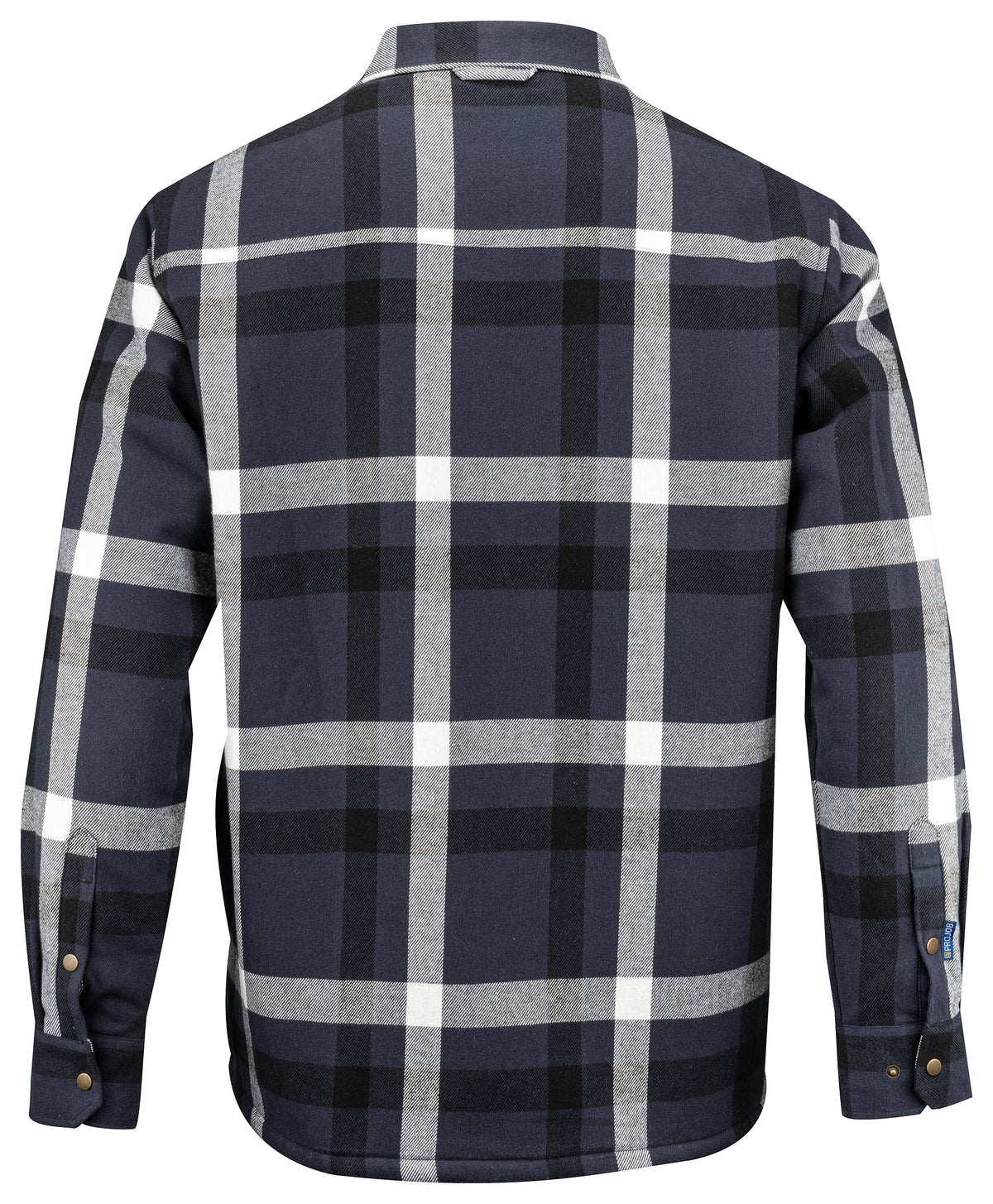 ProJob 5213 fóðruð flannelskyrta, Dökkblár köflóttur