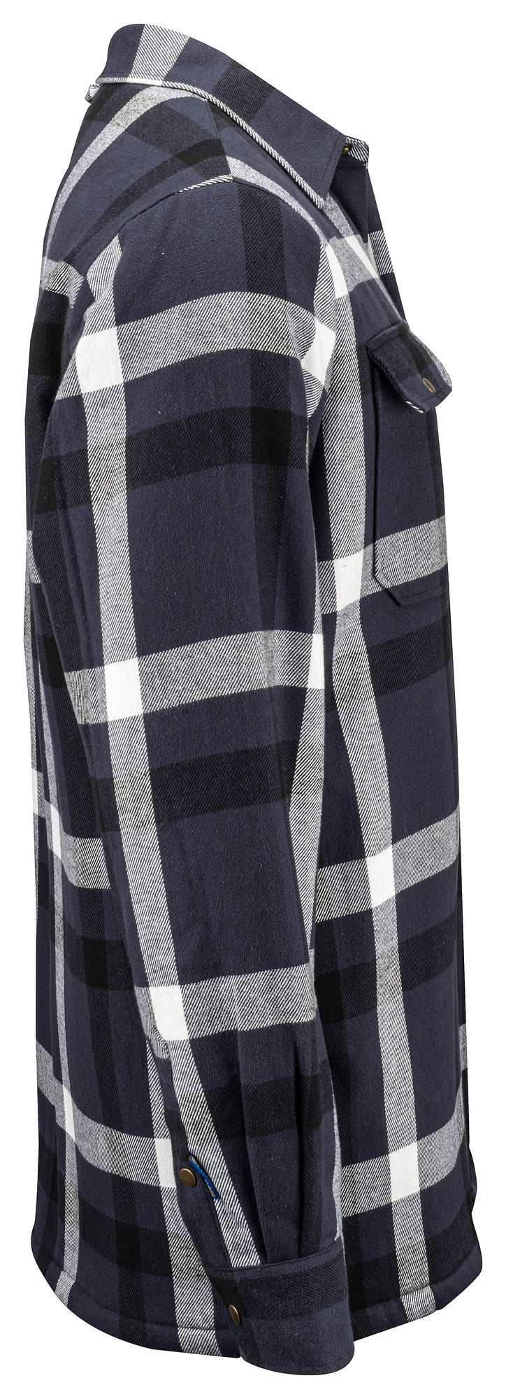 ProJob 5213 fóðruð flannelskyrta, Dökkblár köflóttur