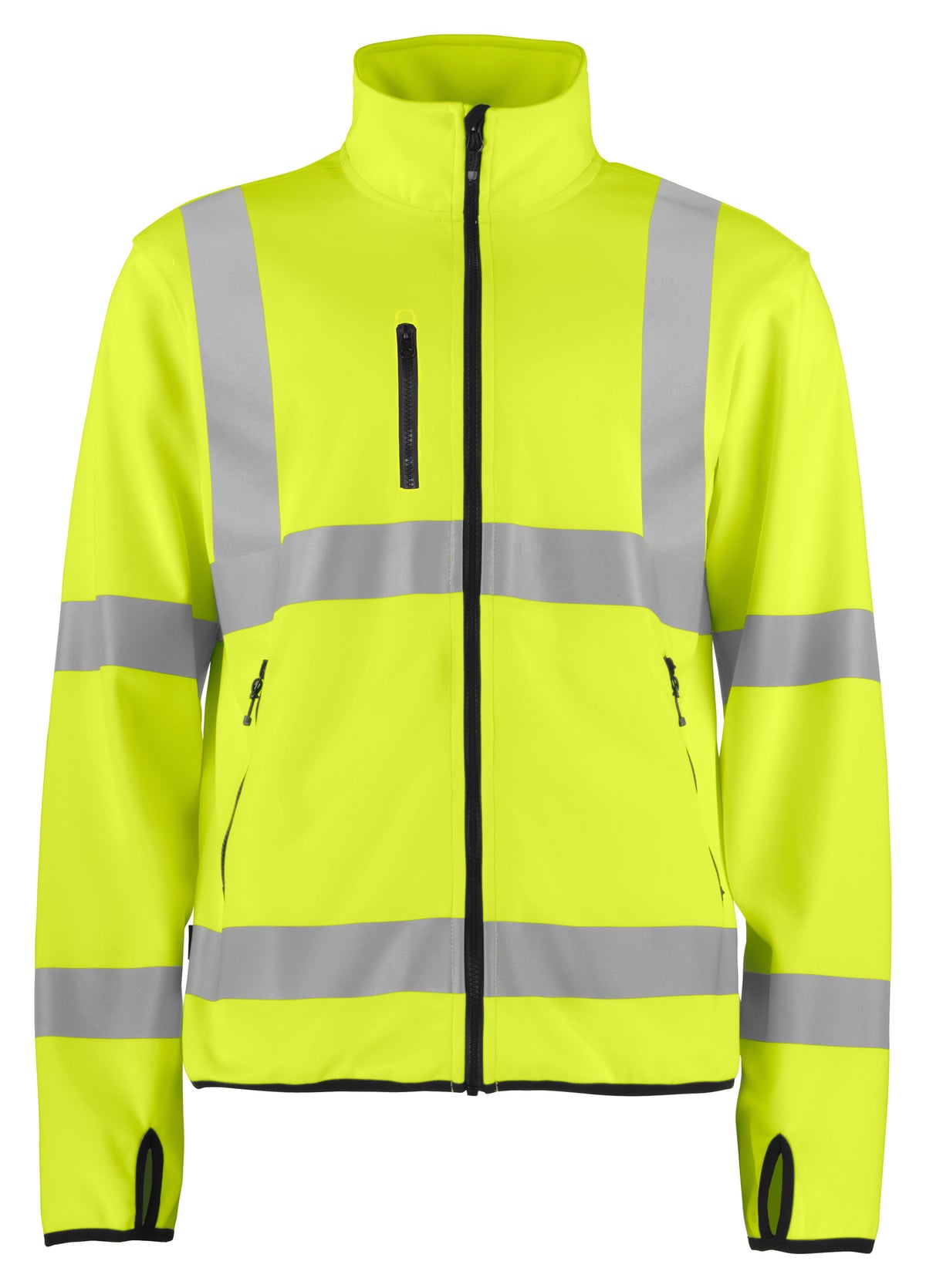 ProJob 6105 sýnileikajakki softshell klasi 3, Gulur/svartur