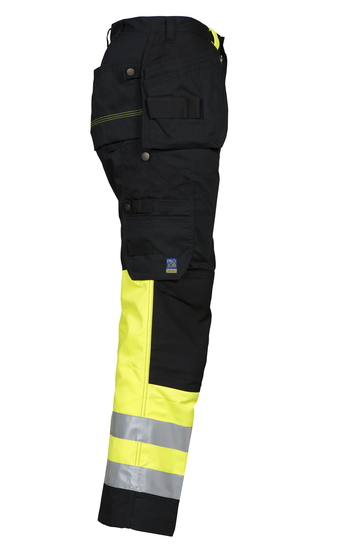 ProJob 6502 sýnileikabuxur Cordura, Gulur/svartur