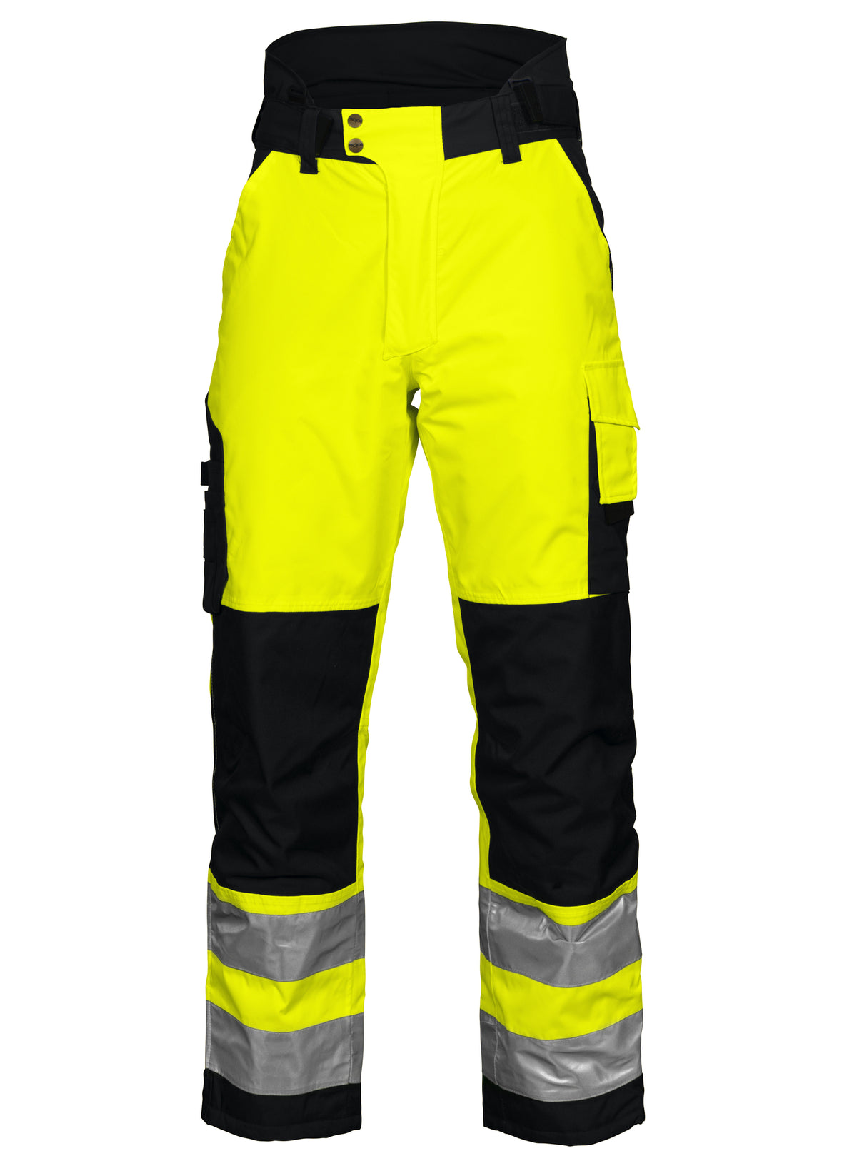 ProJob 6514 sýnileikabuxur fóðraðar (gular/svartar), Gulur/svartur