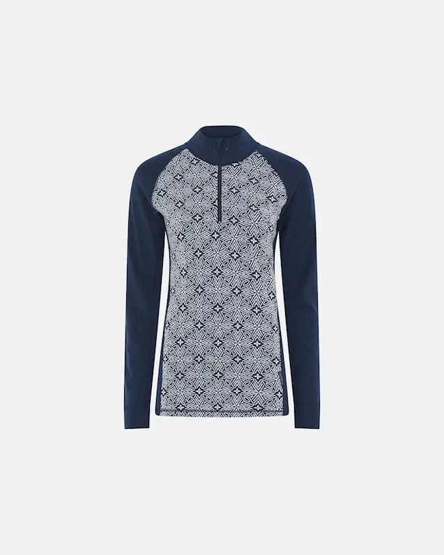 Hálfrennd dömu ullarpeysa