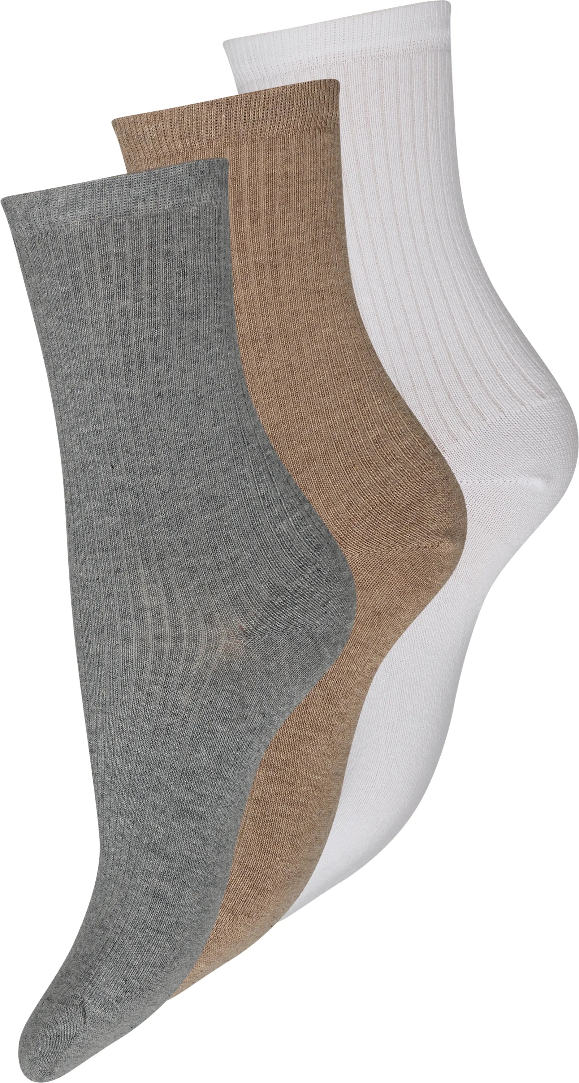 DECOY 3-pack ankle sock cotton-Multicolour