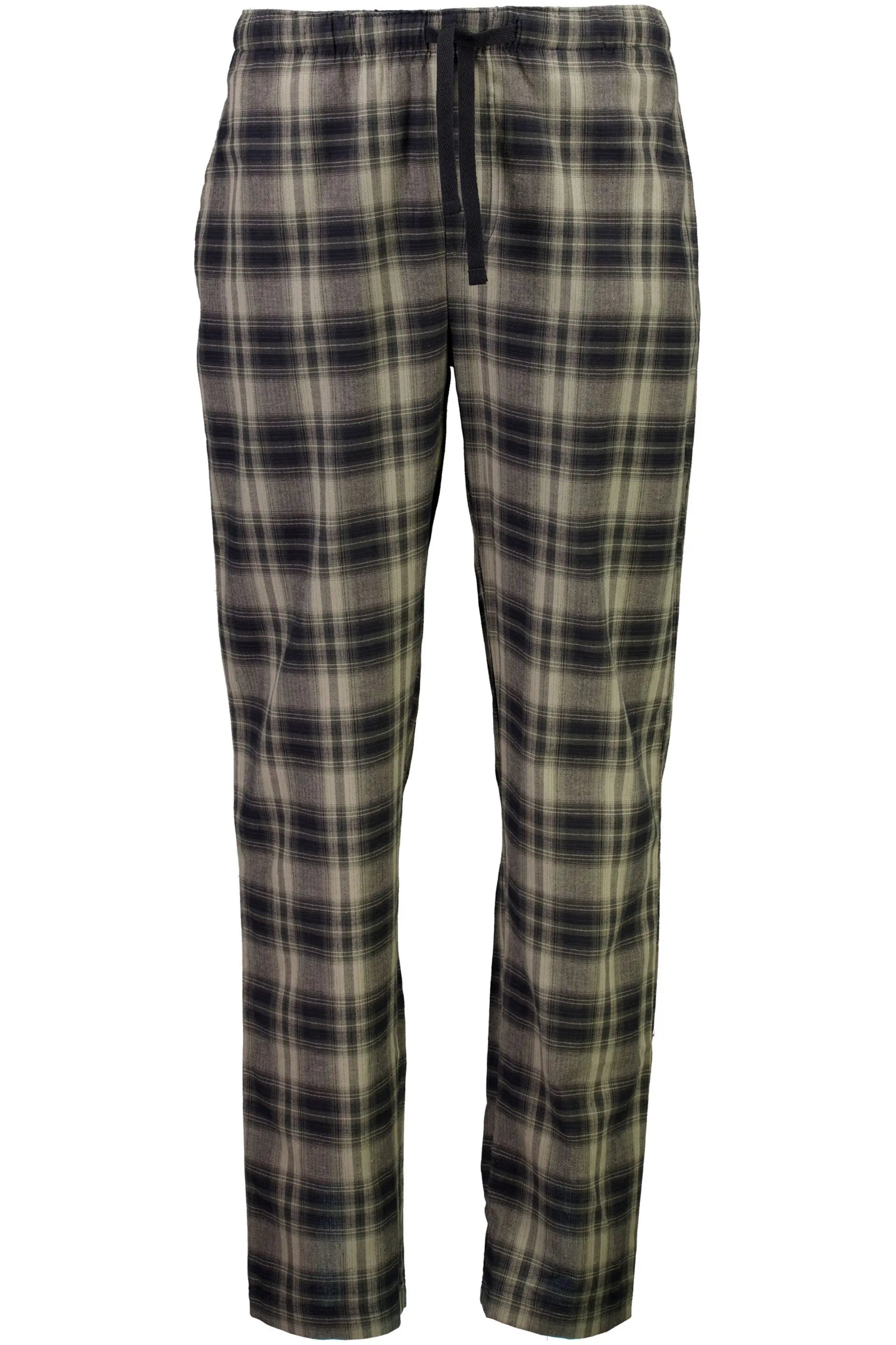 Herringbone checked brushed pyjama pants-DK ARMY