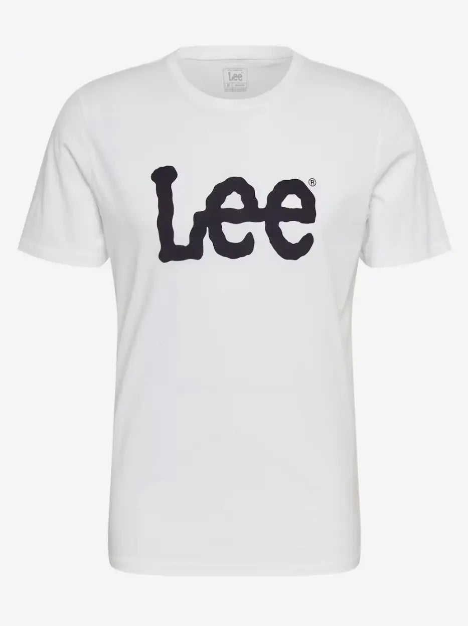 LEE - WOBBLY LOGO TEE WHITE
