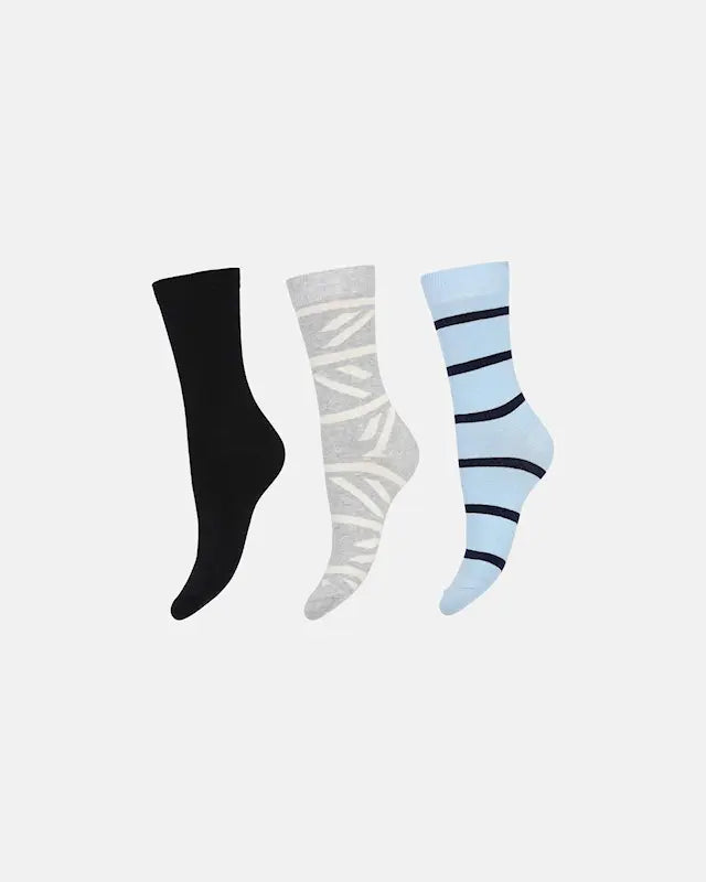 DECOY 3-pack ankle sock cotton (Multicolour)