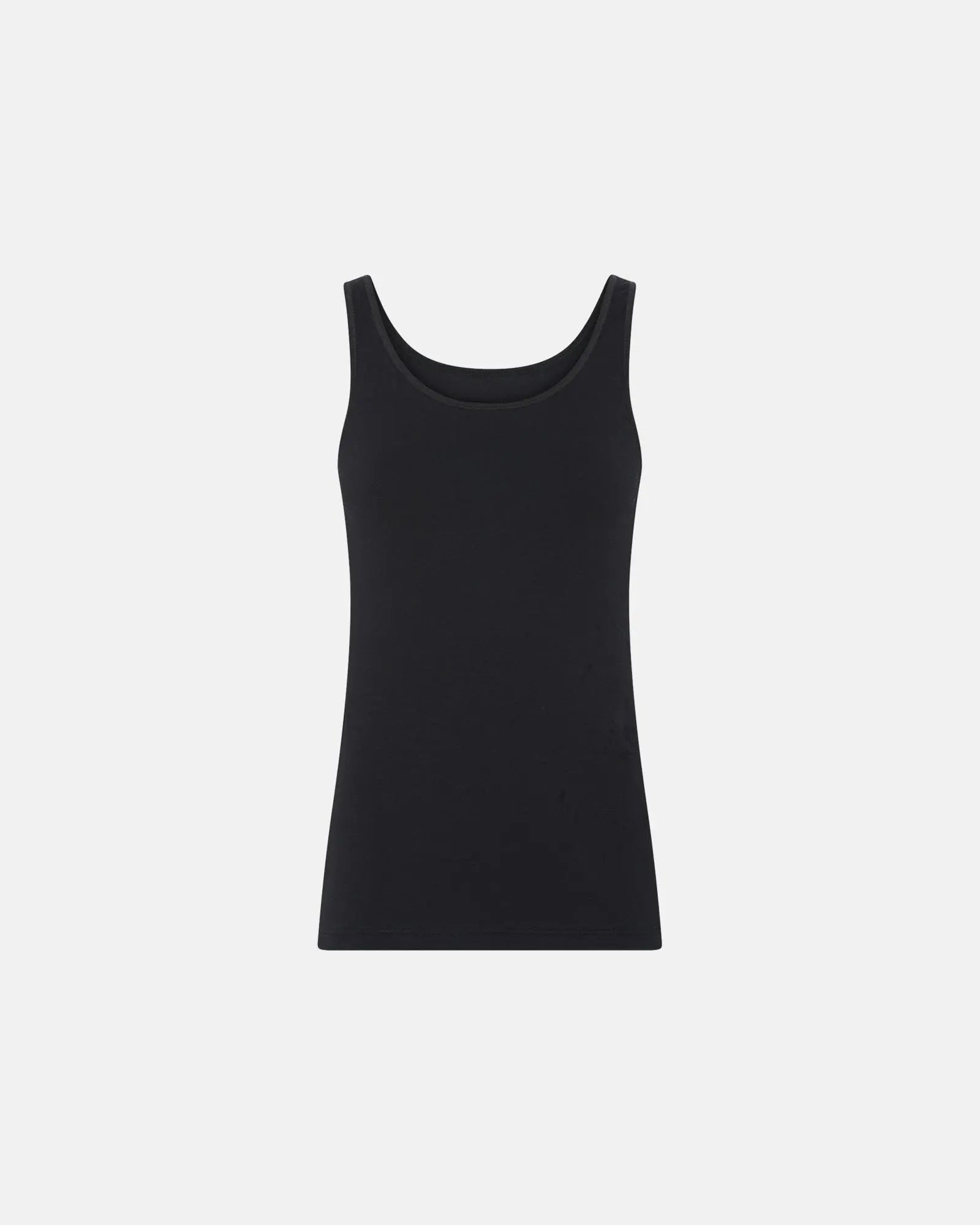 Dame singlet - Organic GOTS (Black)