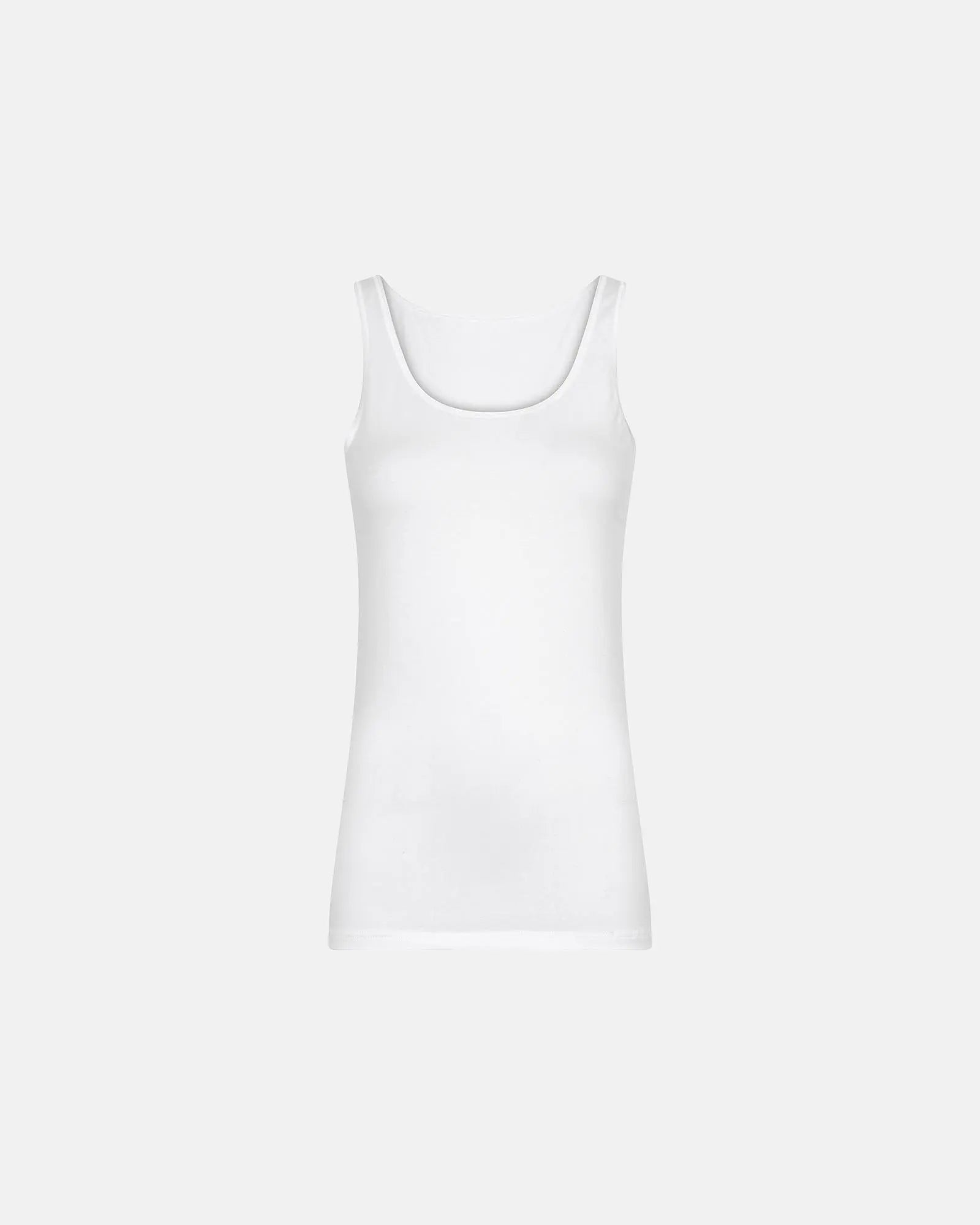 Dame singlet - Organic GOTS (White)
