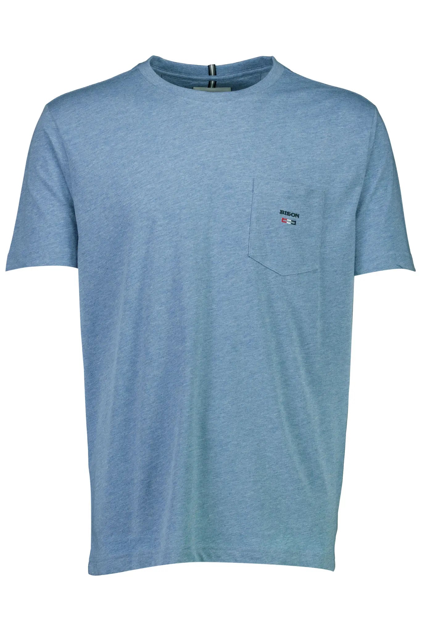 Bison - Logo o-neck tee (DkBlueMel)