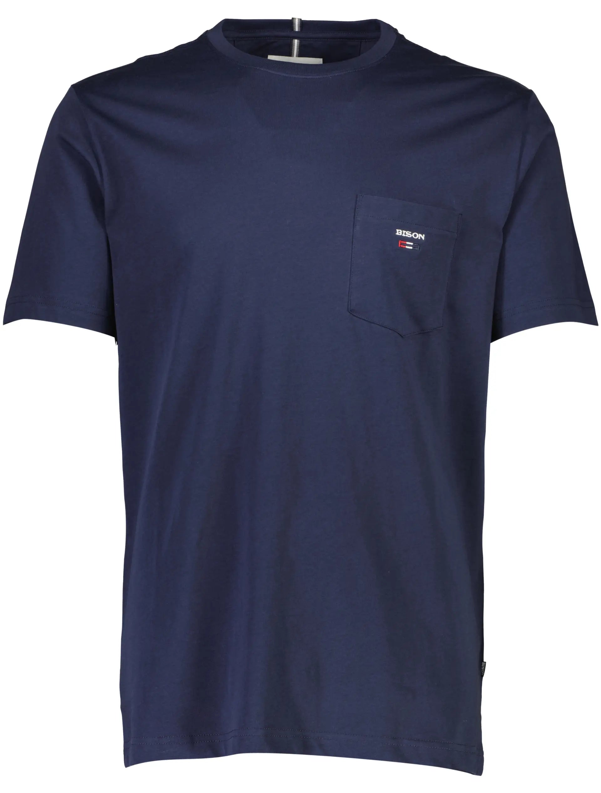 Bison - Logo o-neck tee (NAVY)