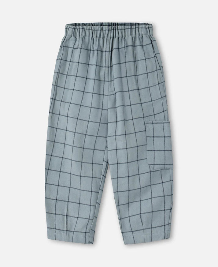CODY CHECK PANT-SLATE
