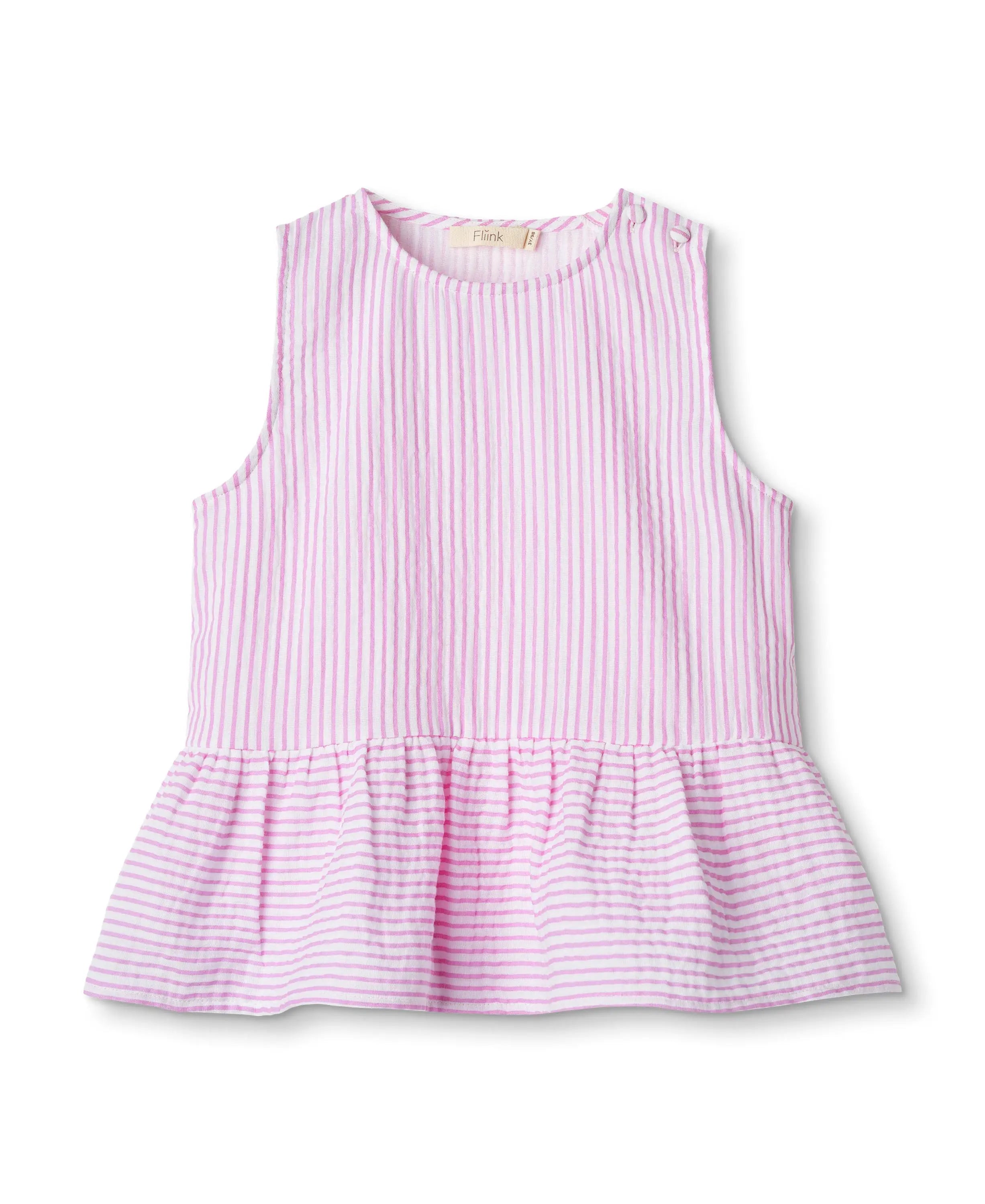 CIAO STRIPE TOP-CLOUD DANCER PINK STRIPE