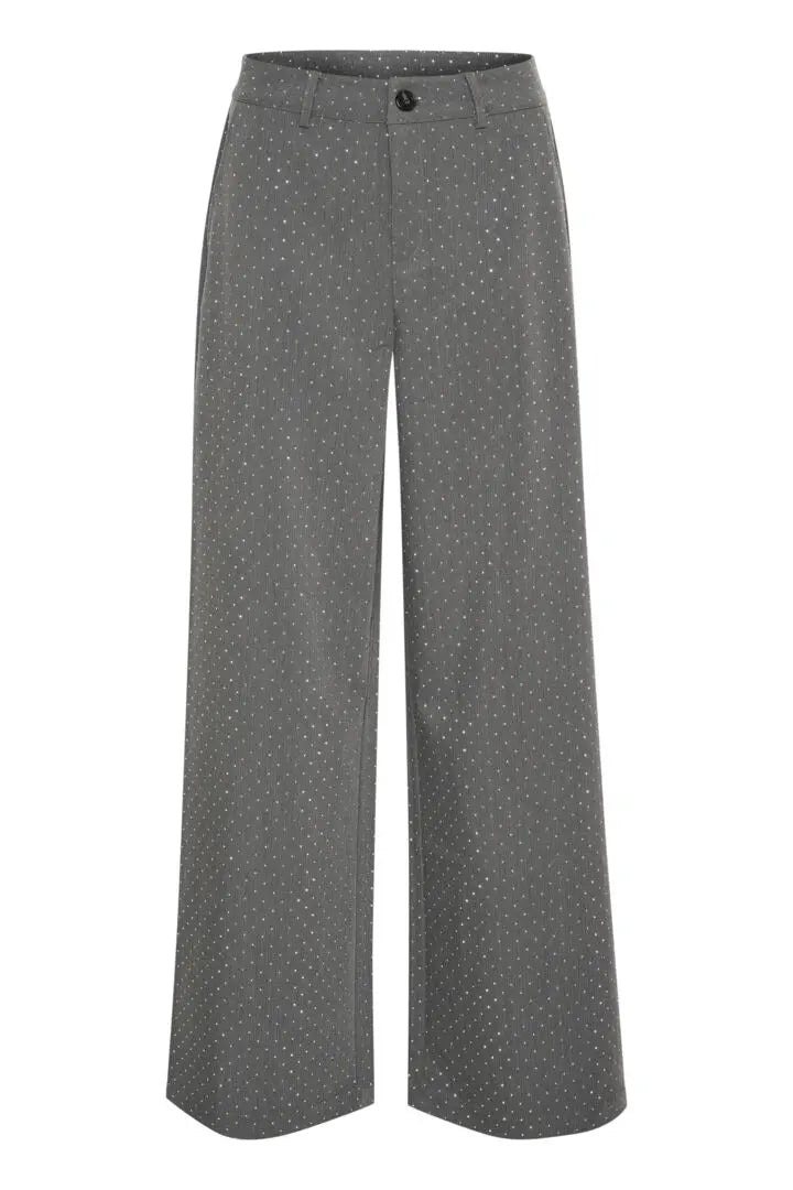 CUannlise Studded Pants (Grey w/Silver)