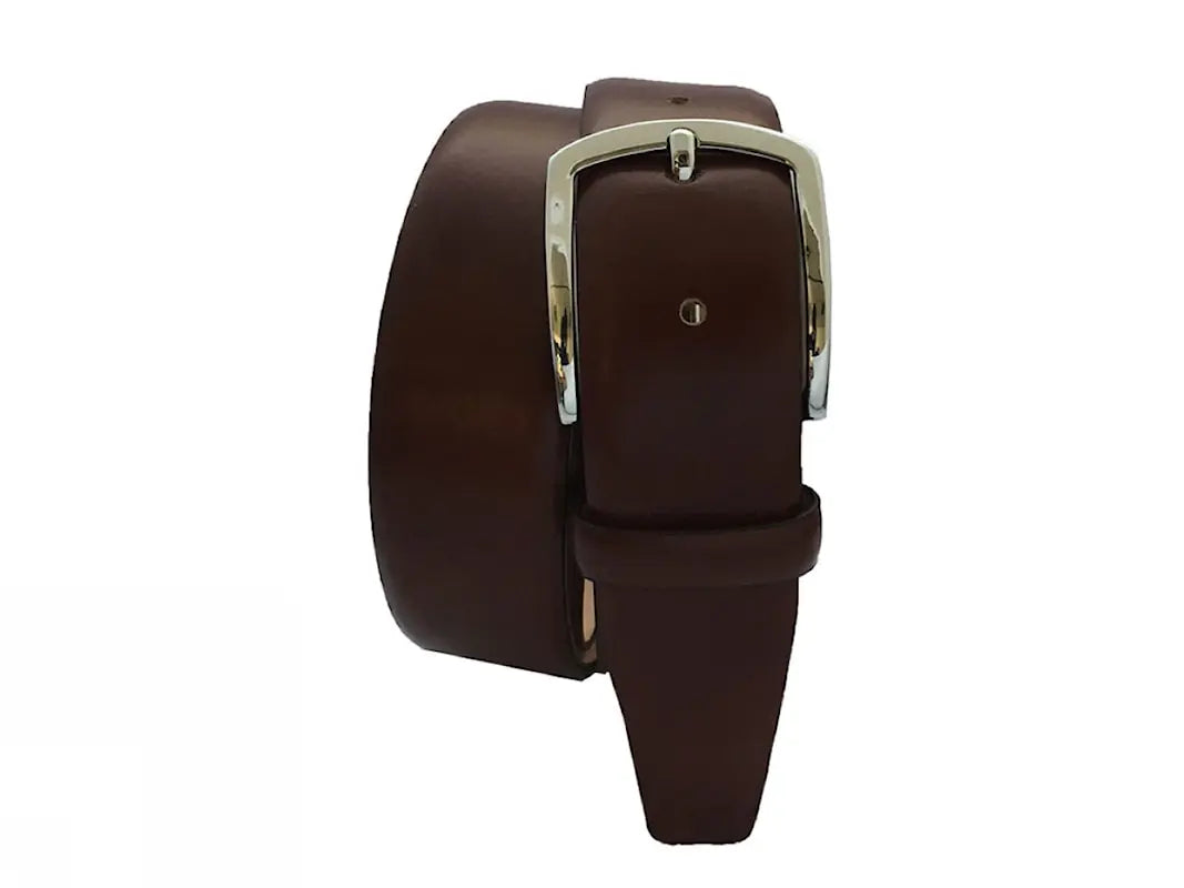 Mens leather belt 35 mm.-Brown