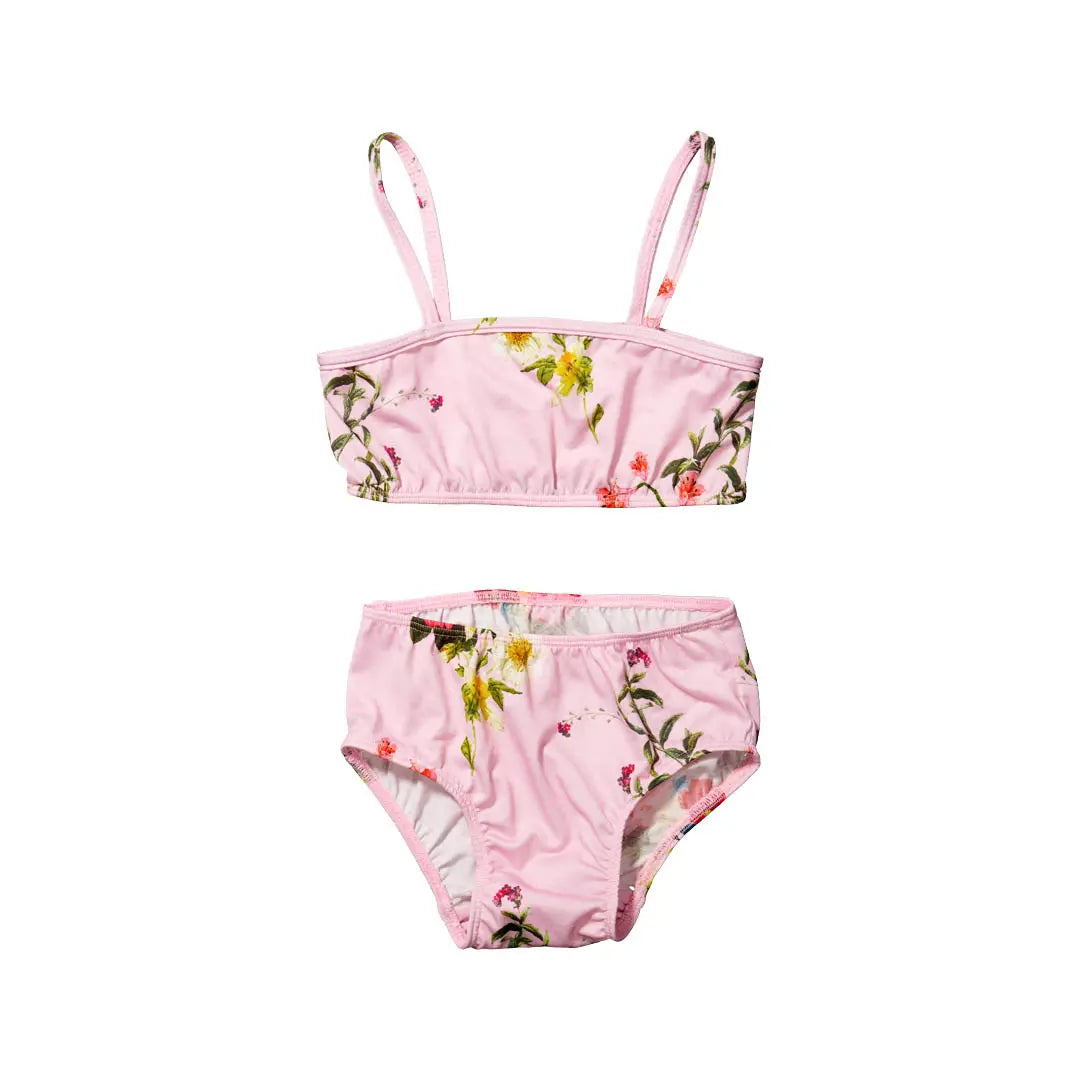 Pink floral bikini