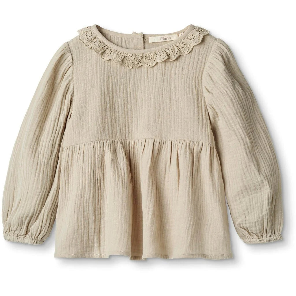 CIAO LS BLOUSE-HUMUS