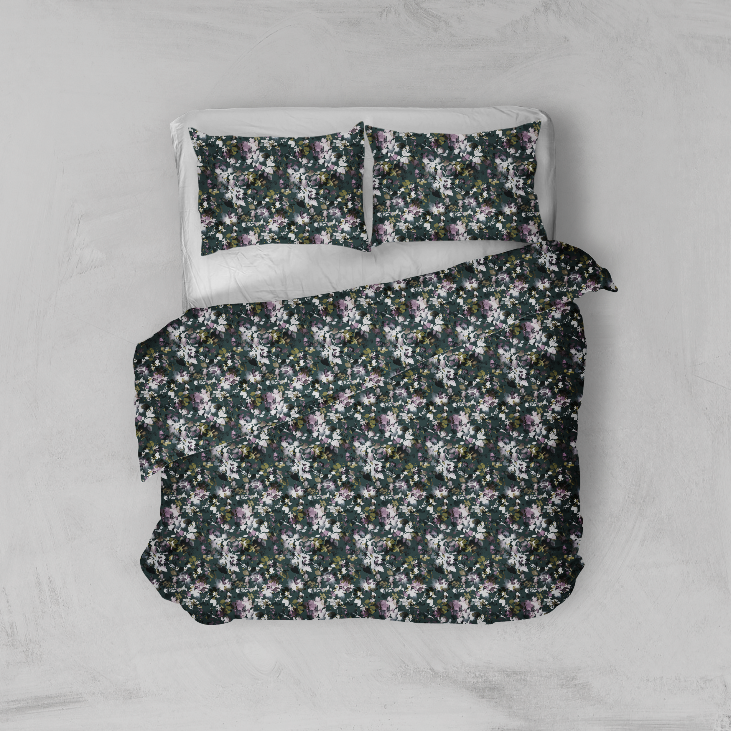 Dark Green Floral