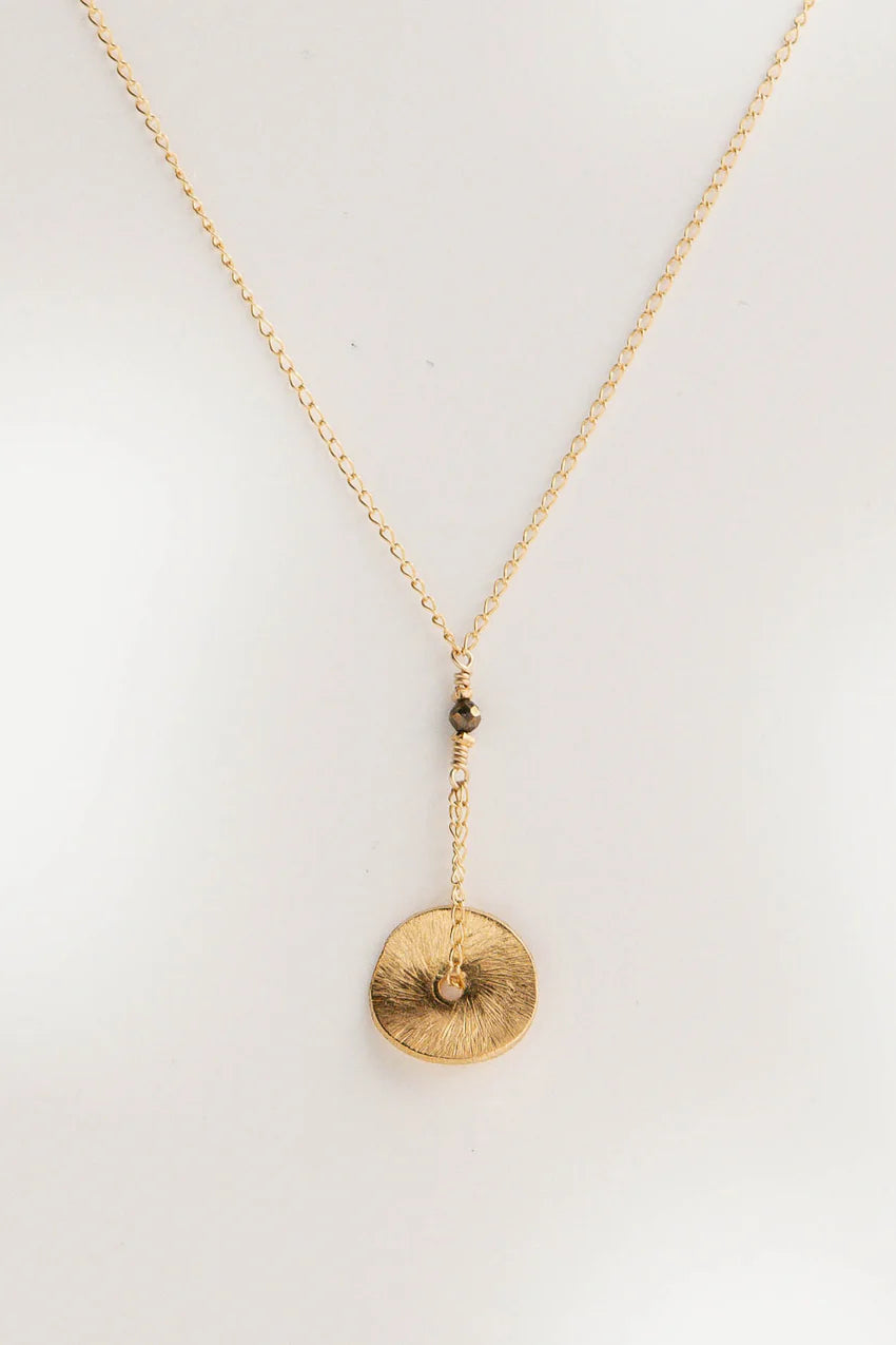 CIRCLE hálsmen frá Du Coeur, gullhúðað með 24 kt gulli