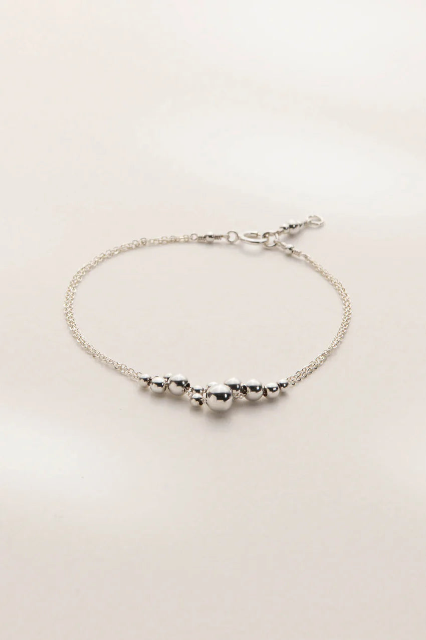 BUBBLES armband frá Du Coeur — silfur