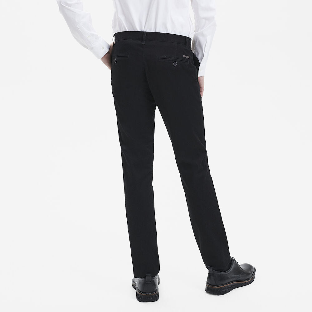 Sunwill Chinobuxur Twill Fitted fit, Svartur