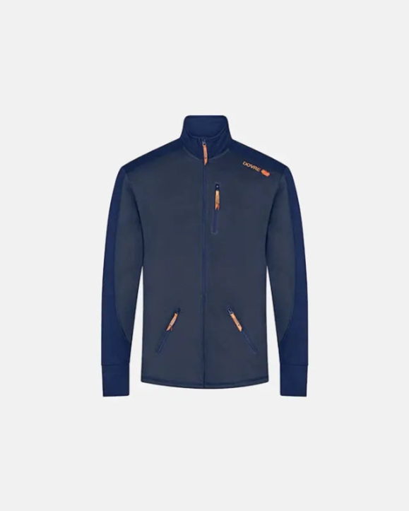 Hálfrennd miðlags herra peysa