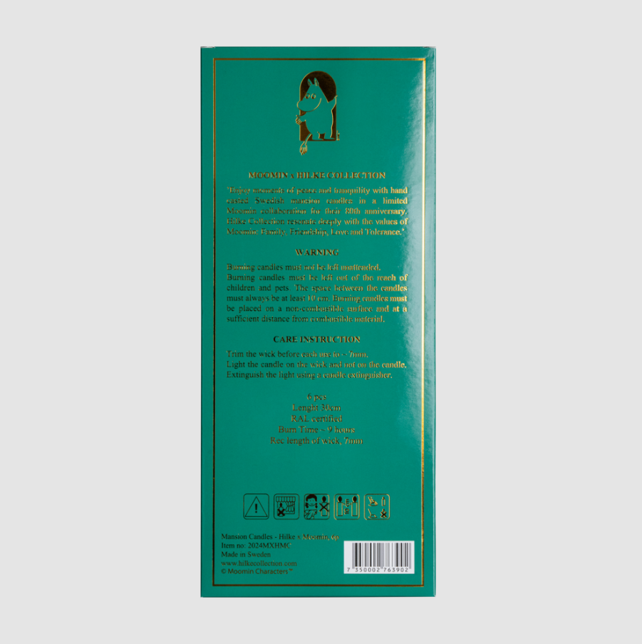 Mansion kerti 6stk í pakka, Moomin
