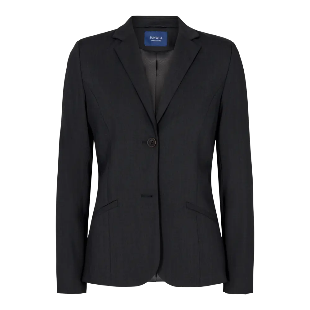 Women's Regular Fit Traveller Blazer (Charcoal)