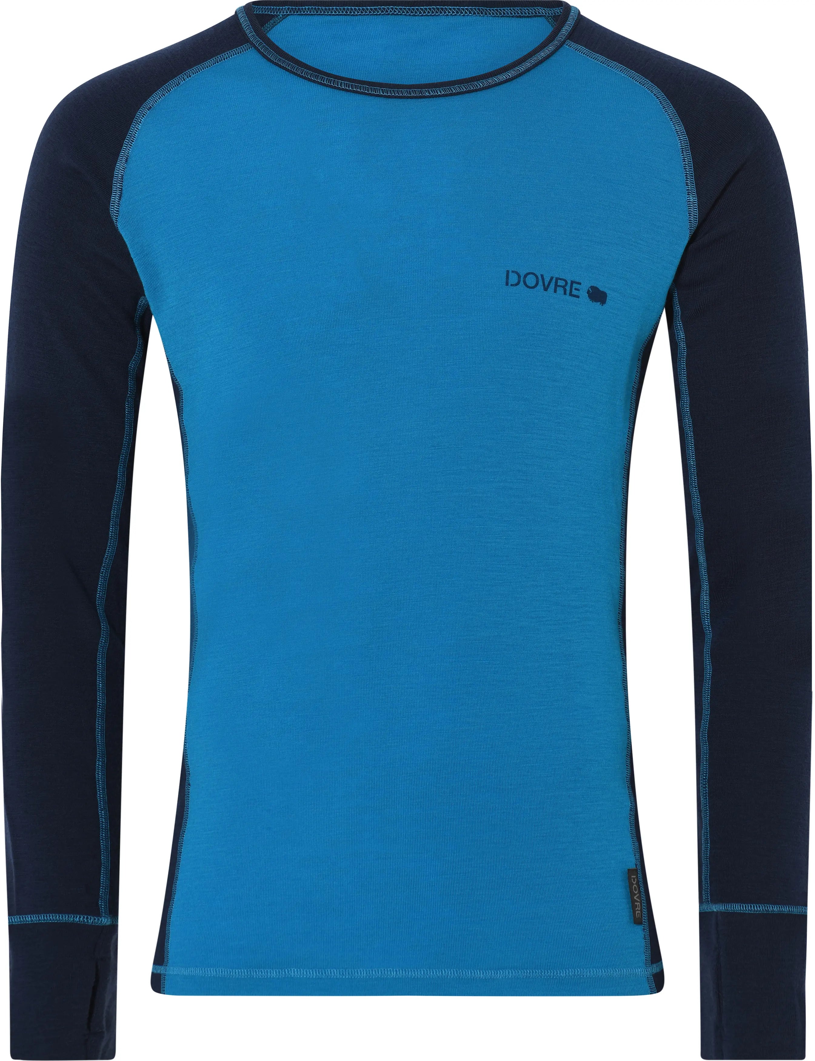 DOVRE wool LS shirt (BLUE)