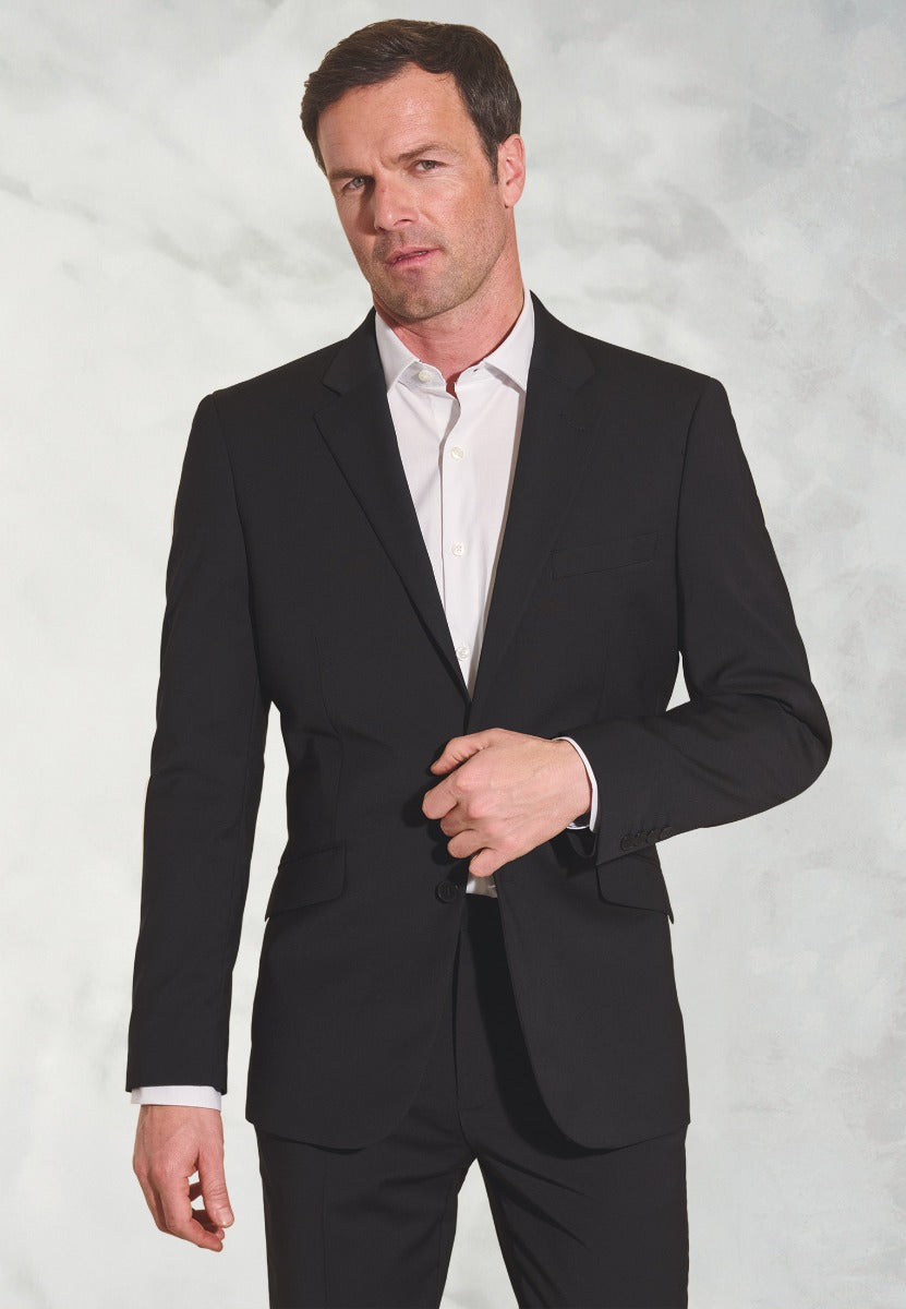 Brook Taverner Herrajakki Avalino Tailored Fit, Svartur