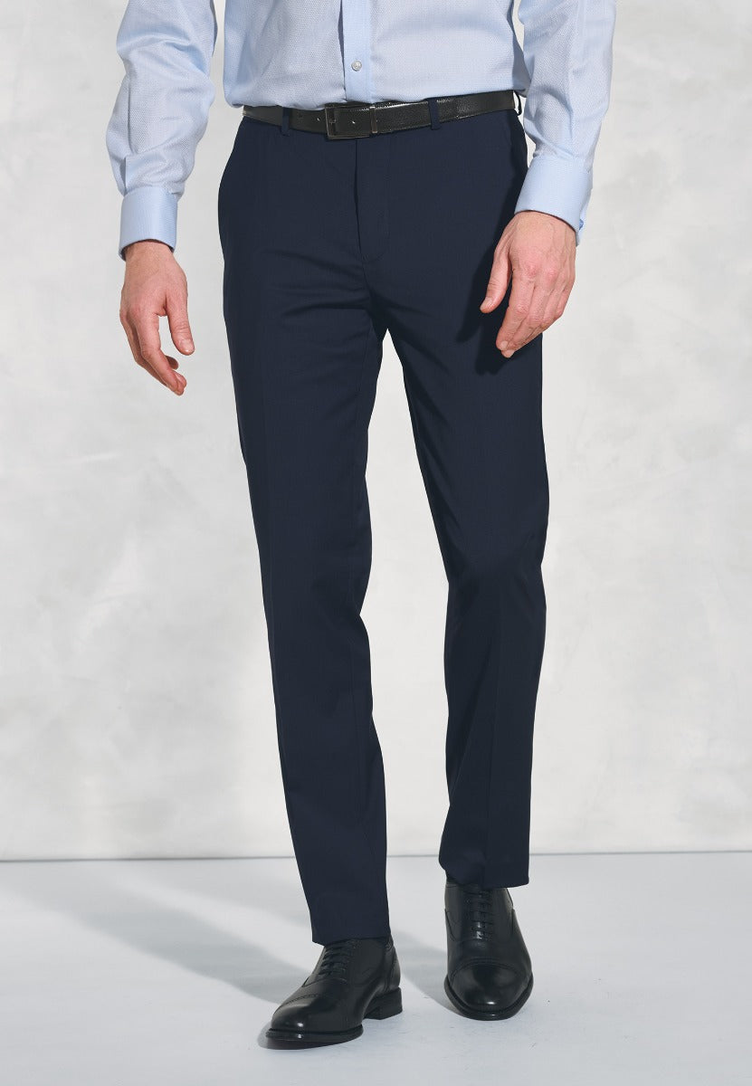 Brook Taverner Herrabuxur Avalino Tailored Fit, Dökkblár