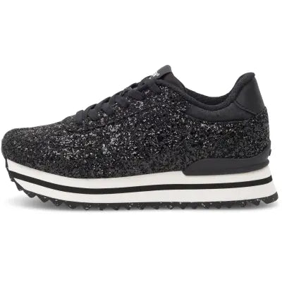 Ronja Plateau Glitter-020 Black