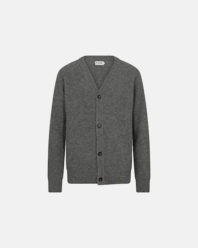 KYLE CARDIGAN (Light grey melange)