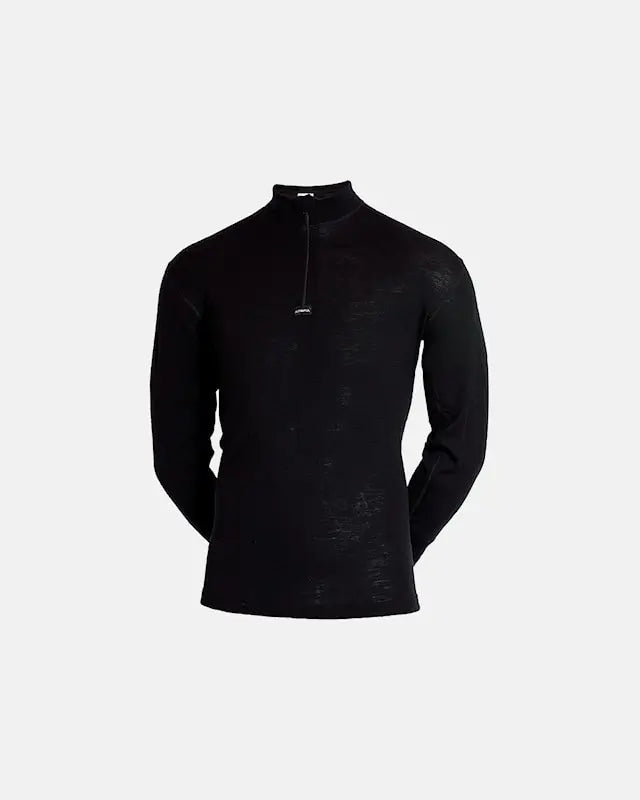 Ullarbolur langerma hálfrenndur unisex (Black)